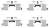 HELLA PAGID 8DZ 355 203-211 Accessory Kit, disc brake pads